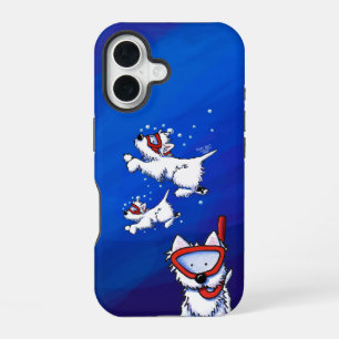 Funda Para iPhone 16 KiniArt Snorkel Westies