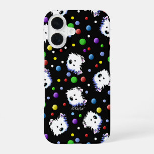 Funda Para iPhone 16 KiniArt Westie Lunares
