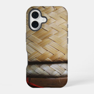 Funda Para iPhone 16 Kratip Thai Lao Isan Cesta de Arroz de Bamboo