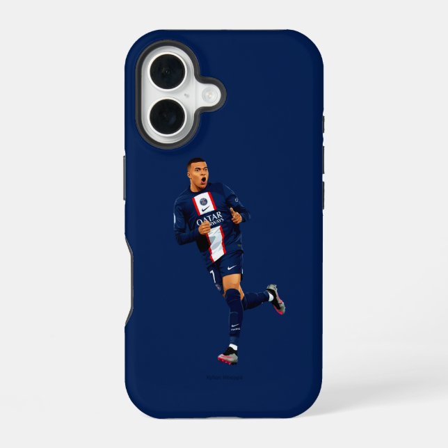 Funda Para iPhone 16 Kylian Mbappé - PSG (Reverso )
