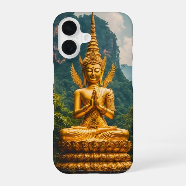 Funda Para iPhone 16 La Devata en Luz Dorada (Reverso )