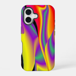 Funda Para iPhone 16 La Magia de los Colores Abstracto Arcoíris 3D