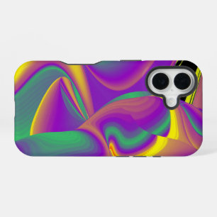 Funda Para iPhone 16 La Magia de los Colores Abstracto Arcoíris 3D