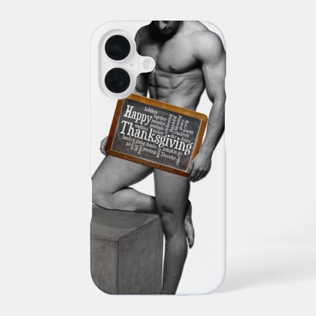 Funda Para iPhone 16 La tradición de Acción de Gracias de SlipperyJoe's (Reverso )