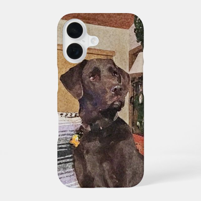 Funda Para iPhone 16 Labrador Chocolate (Reverso )