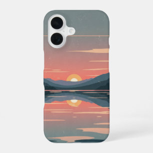 Funda Para iPhone 16 Lago Rétro Pastel