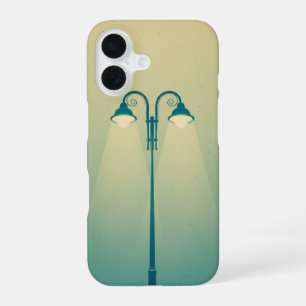 Funda Para iPhone 16 Lámpara de calle doble vintage