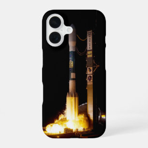 Funda Para iPhone 16 Lanzamiento de cohete espacial nocturno