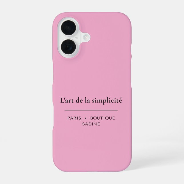 Funda para iPhone 16 L'art de la Simplicité Blush (Reverso )