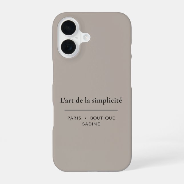 Funda Para iPhone 16 L'art de la Simplicité Funda de iPhone de Piedra C (Reverso )
