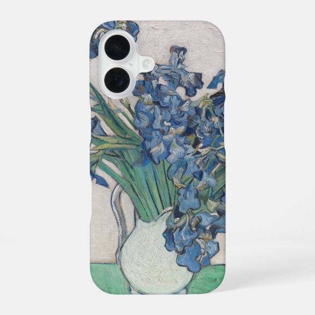 Funda Para iPhone 16 Las Iris de Vincent van Gogh: (Reverso )