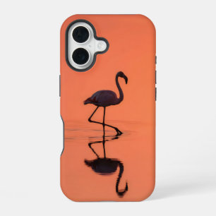 Funda Para iPhone 16 Las largas patas del flamenco proyectan una sombra