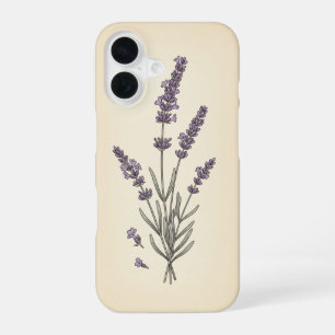 Funda Para iPhone 16 Lavanda Vintage Estilizada