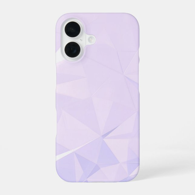 Funda Para iPhone 16 Lavender Polygon Geometric (Reverso )