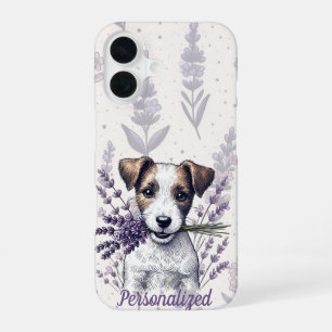 Funda Para iPhone 16 Lavender Terrier Love