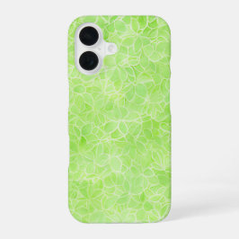 Funda Para iPhone 16 Leafy Watercolor - Serene Green Pattern Phone Case