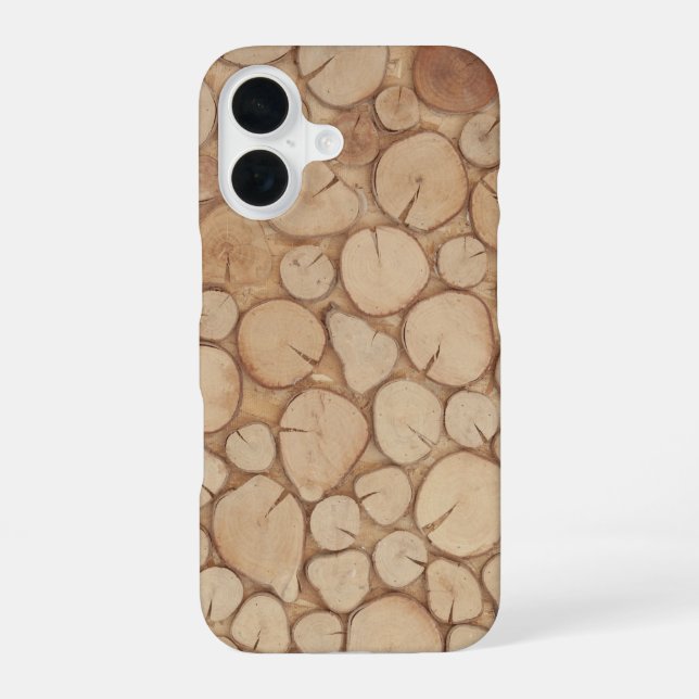 Funda Para iPhone 16 leña apilada (Reverso )