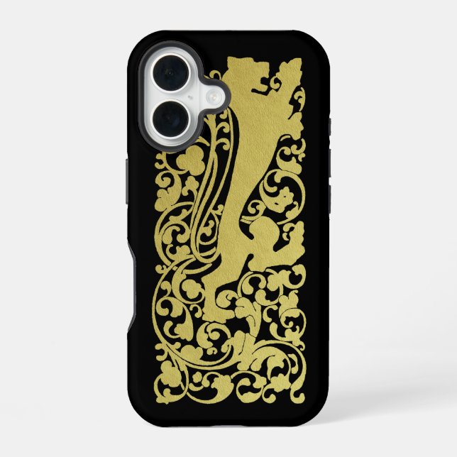 Funda Para iPhone 16 León heráldico de Will Bradley (Reverso )