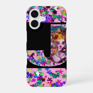 FUNDA PARA iPhone 16 LETRA J MONOGRAMA DE MÁSCARA VENECIANA DE SAN VALE