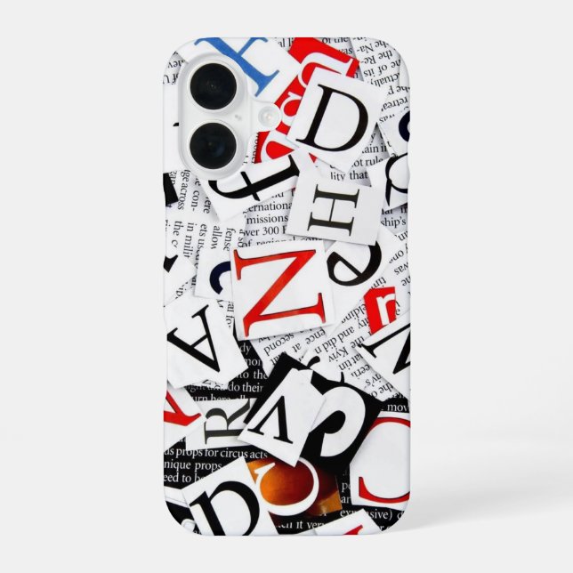 Funda Para iPhone 16 Letras (Reverso )
