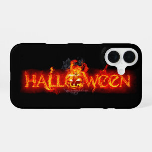 Funda Para iPhone 16 Letras ígneas masivas de SlipperyJoe's Halloween c