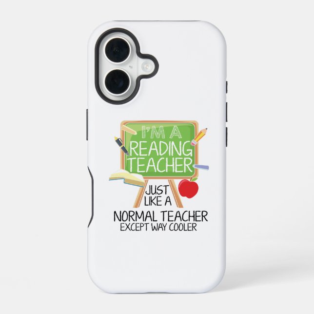 Funda Para iPhone 16 Leyendo profesor (Reverso )
