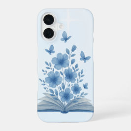 Funda Para iPhone 16 Libro encantado: mariposas y flores