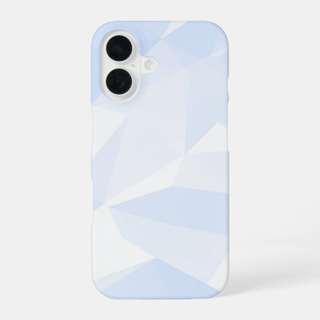 Funda Para iPhone 16 Light Blue Polygon Geometric (Reverso )