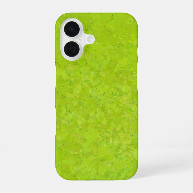 Funda Para iPhone 16 Light Green Texture Artistic (Reverso )