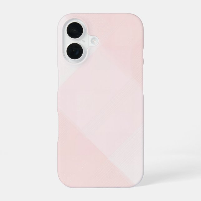Funda Para iPhone 16 Light Pink Geometric Minimal iPhone Case (Reverso )