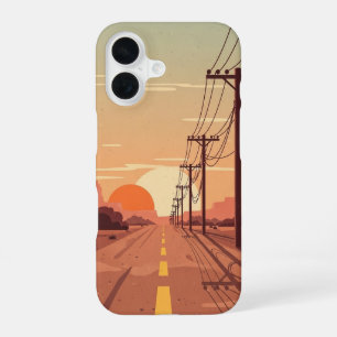 Funda Para iPhone 16 Líneas en la distancia