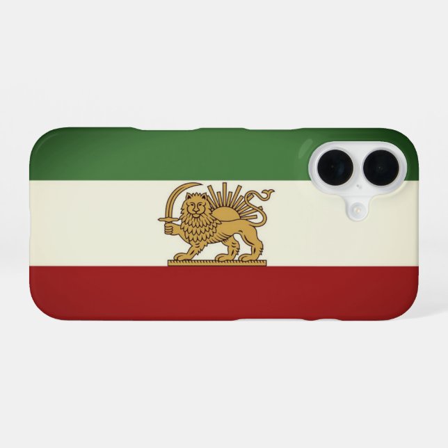 Funda Para iPhone 16 Lion and Sun Flag Phone Case (Reverso Horizontal)