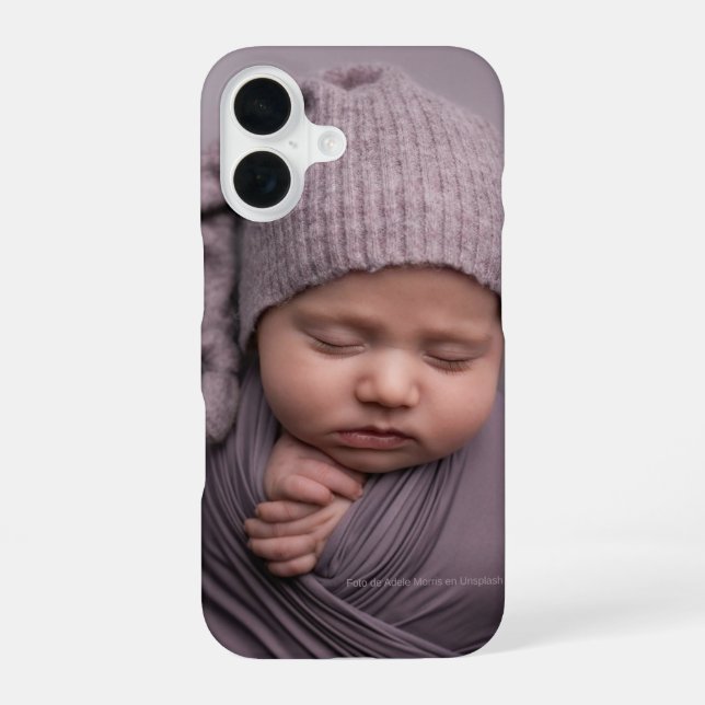 Funda Para iPhone 16 Little Miracles – Personalized Baby Photo Phone Ca (Reverso )