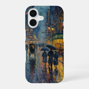 Funda Para iPhone 16 Lluvia en Nueva York