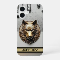 Lobo Dorado Con Nombre Personalizado 🐺