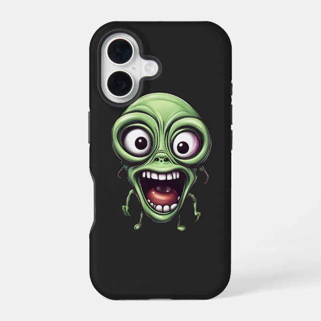 Funda Para iPhone 16 Loco extraterrestre (Reverso )