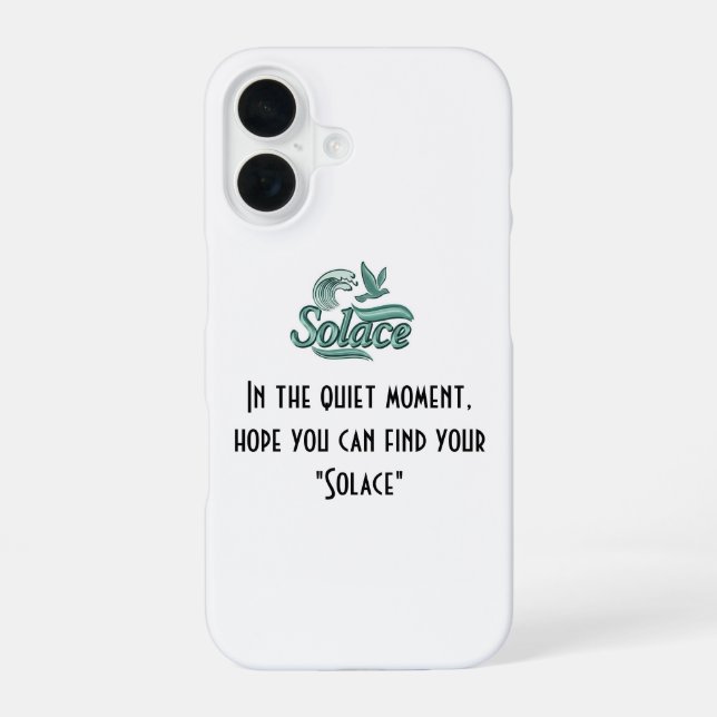 Funda Para iPhone 16 Logo de iPhone Cases Solace (Reverso )