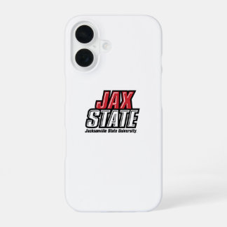 Funda Para iPhone 16 Logo de la Universidad Estatal de Jacksonville JAX