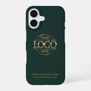 Funda Para iPhone 16 Logotipo de empresa de negocios personalizado mini