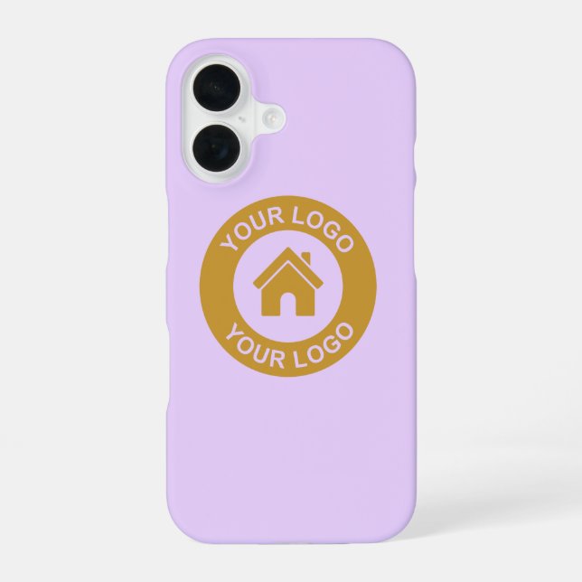 Funda Para iPhone 16 Logotipo Empresarial Personalizado Simple (Reverso )