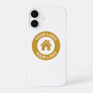 Funda Para iPhone 16 Logotipo Empresarial Personalizado Simple