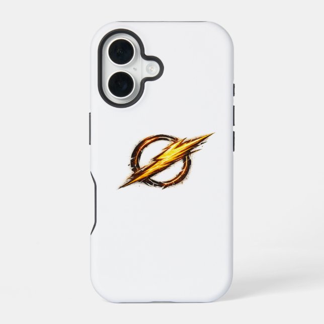 Funda Para iPhone 16 Logotipo inspirado en Flash (Reverso )