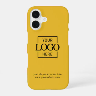 Funda Para iPhone 16 Logotipo minimalista moderno personalizado de bran