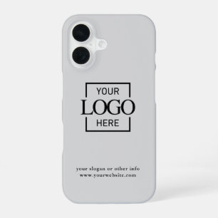 Funda Para iPhone 16 Logotipo minimalista moderno personalizado de bran