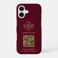 Logotipo moderno de negocio y código QR promociona