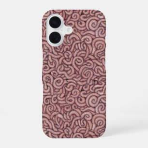 Funda Para iPhone 16 lombrices de tierra (grandes)