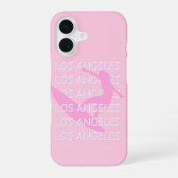 Los Angeles Travel Art, California, Pink, Preppy