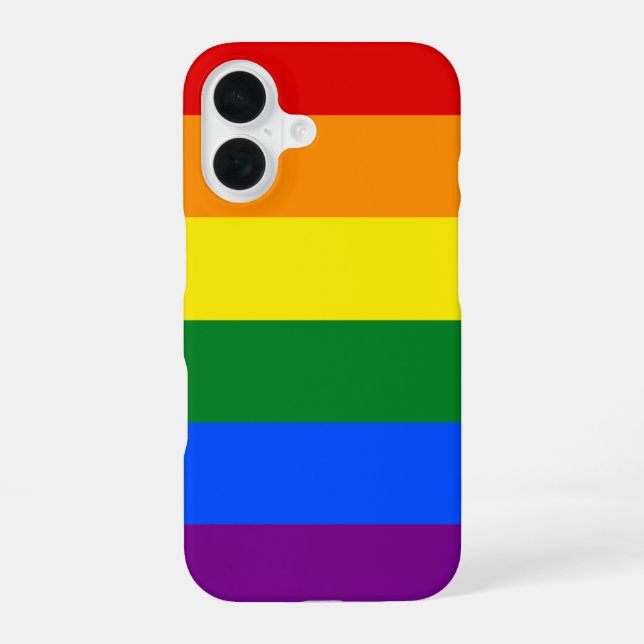 Funda Para iPhone 16 Los colores del arcoiris (Reverso )