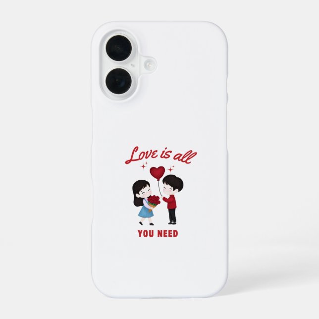 Funda Para iPhone 16 Love Is All You Need (Reverso )