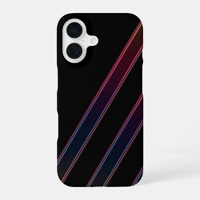 Funda Para iPhone 16 Luces de neón (Reverso )